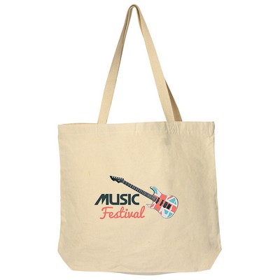 Valkaz 10 oz Cotton Canvas Tote With Zipper